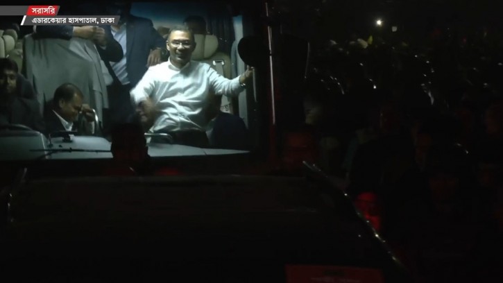 গুলশানের বাসায় পৌঁছালেন তারেক রহমান