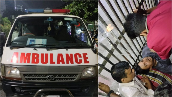 তারেকের অনশনে ইসির সামনে অ্যাম্বুলেন্সের অপেক্ষা